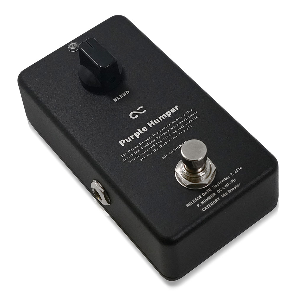 One Control ワンコントロール LWP Series Purple Humper Solder Free Pedal Kit ブースター 自作キット ギターエフェクター 完成後全体