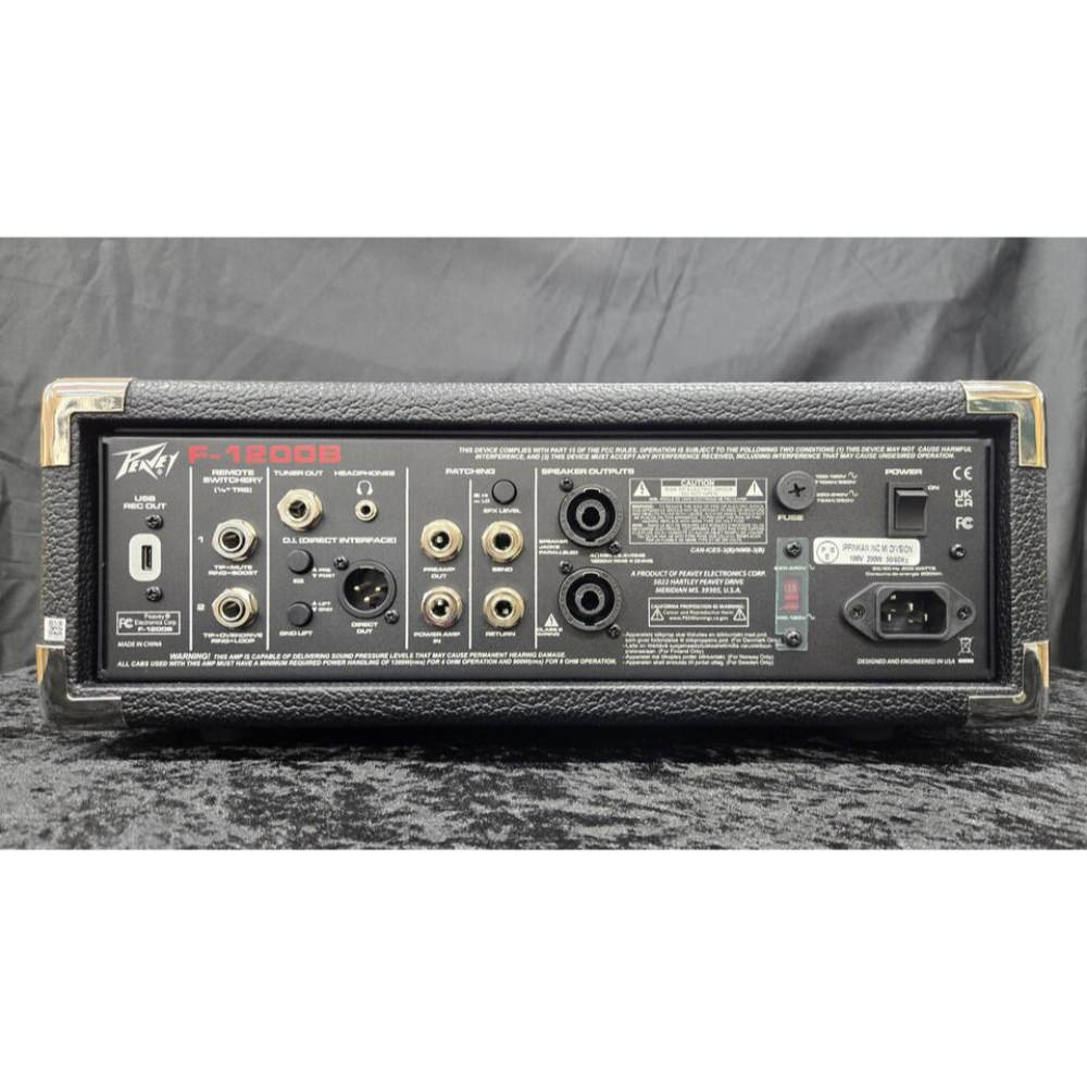 PEAVEY ピーヴィー Super Festival F-1200B Bass Amp Head ベースアンプ ヘッド リア画像