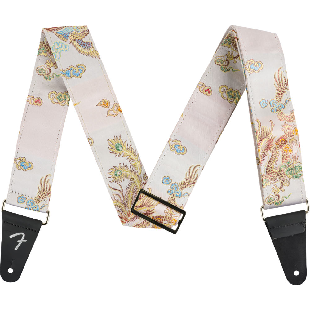 Fender フェンダー SATIN DRAGON STRAP IVORY ギターストラップ アイボリー