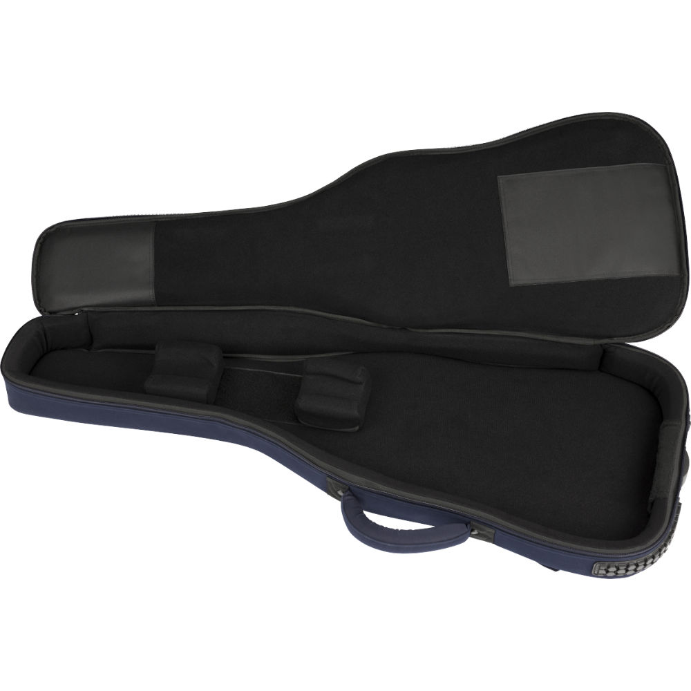 Fender フェンダー Troubadour Electric Guitar Gig Bag Navy エレキギター用ギグバッグ ネイビー ケース内部