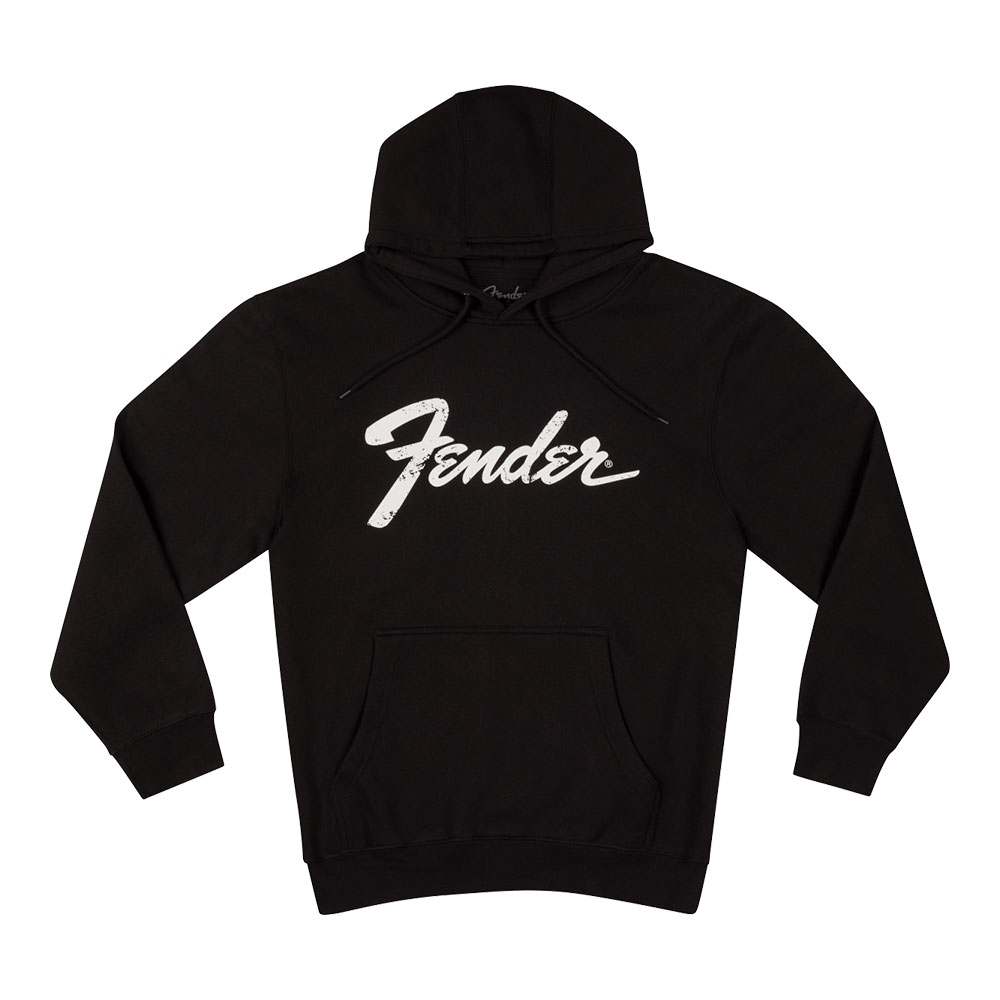 Fender フェンダー Logo Date Back Hoodie Black Lサイズ 長袖 パーカー フーディ