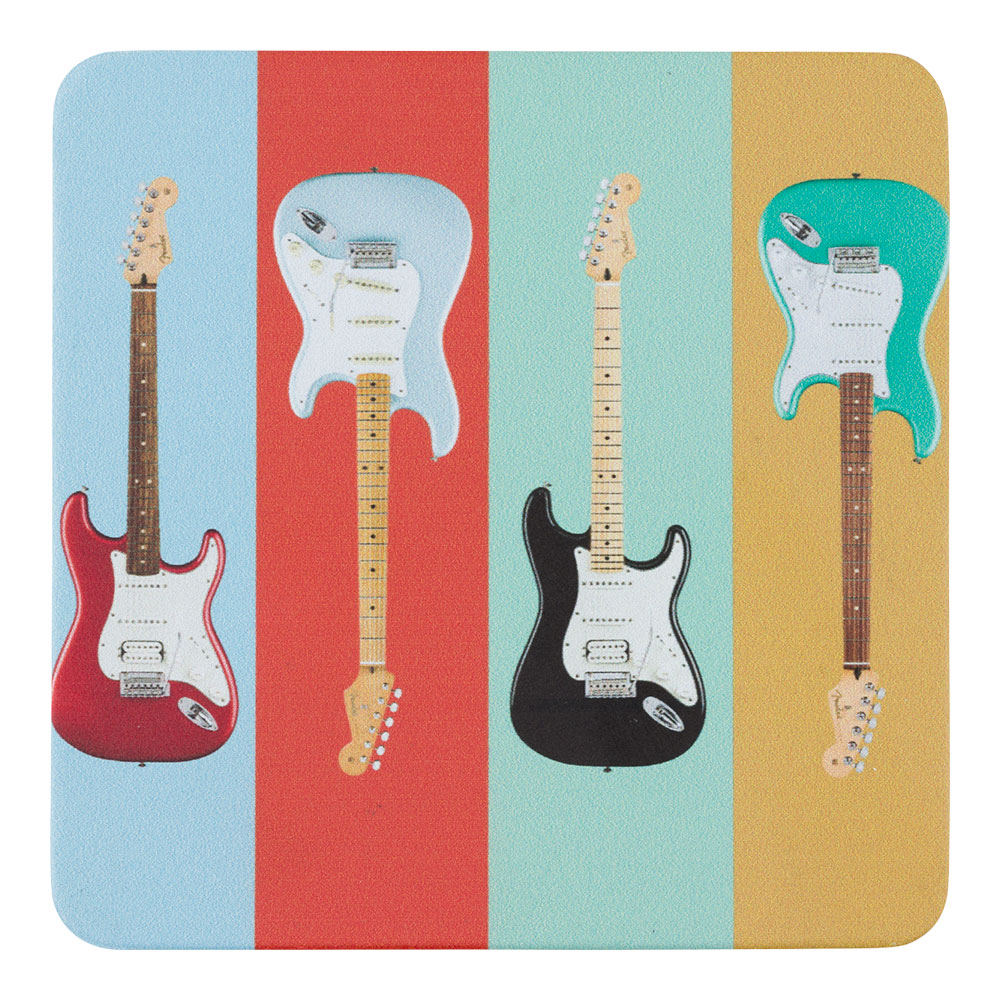 Fender フェンダー Stratocaster Modern Design Coaster Set コースター 4枚セット デザイン3