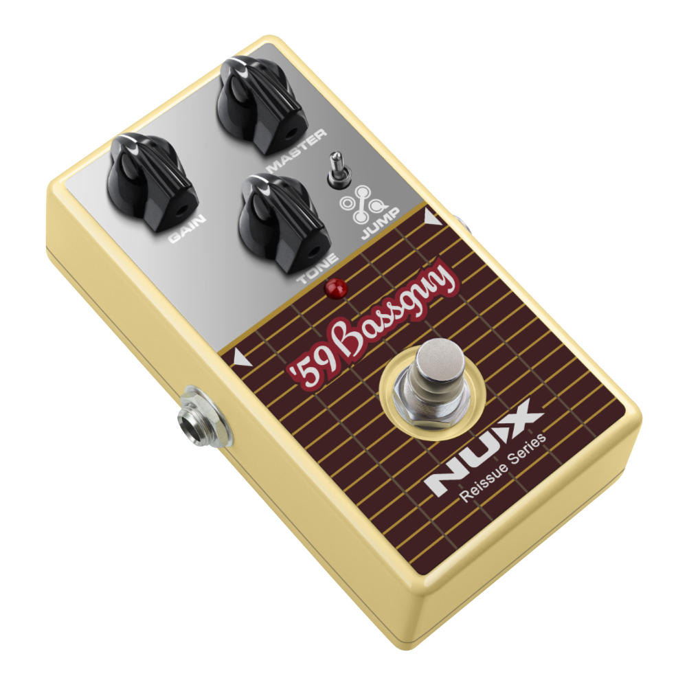 NUX ニューエックス '59 Bassguy オーバードライブ Reissue Series Stompboxes ギターエフェクター 斜めアングル画像