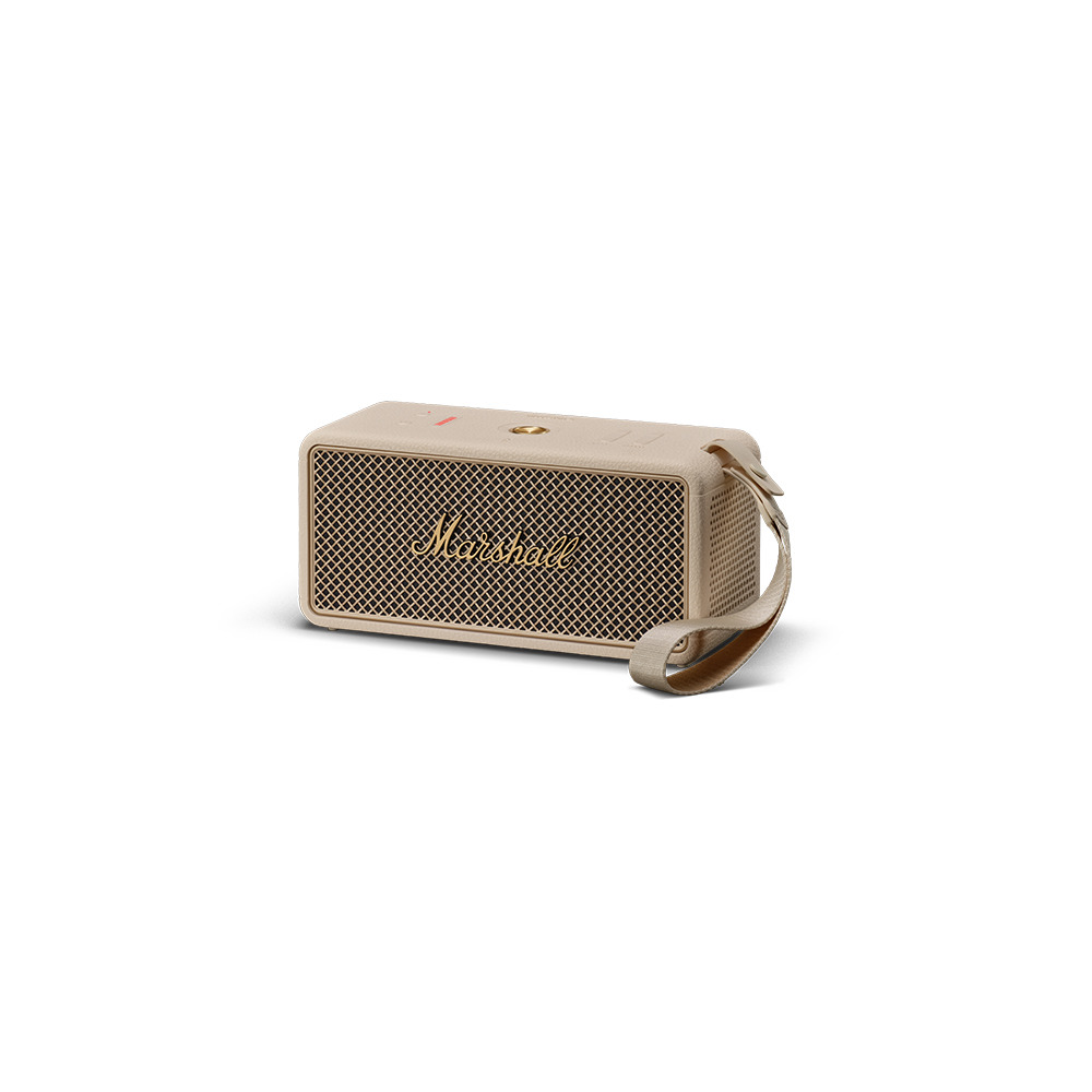 MARSHALL マーシャル Middleton II Cream ワイヤレススピーカー クリーム Bluetoothスピーカー 右斜めアングル画像