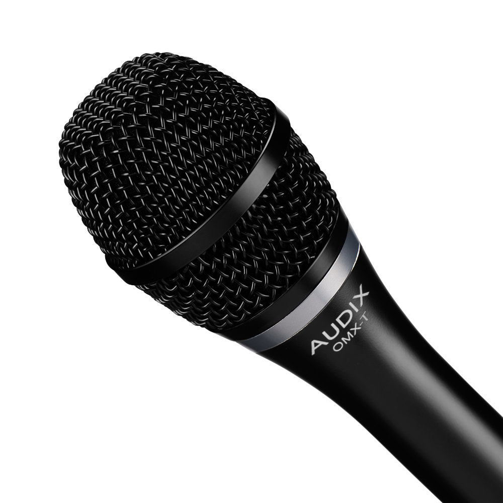 マイク AUDIX OMX-T ボーカル用ダイナミックマイク Tight ハンドマイクでパフォーマンスする大音量スタイルのボーカル向き グリル画像