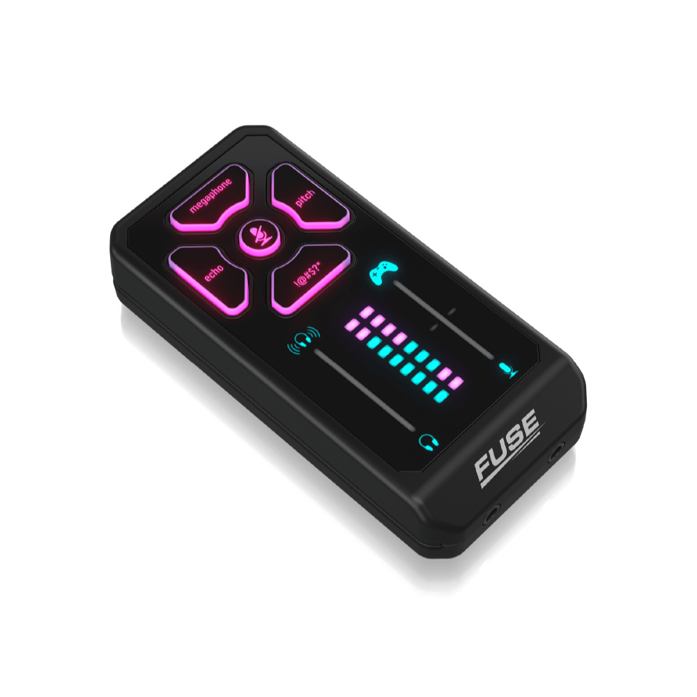 オーディオインターフェース TC-HELICON FUSE エフェクター内蔵 TCヘリコン フューズ 左斜めアングル画像