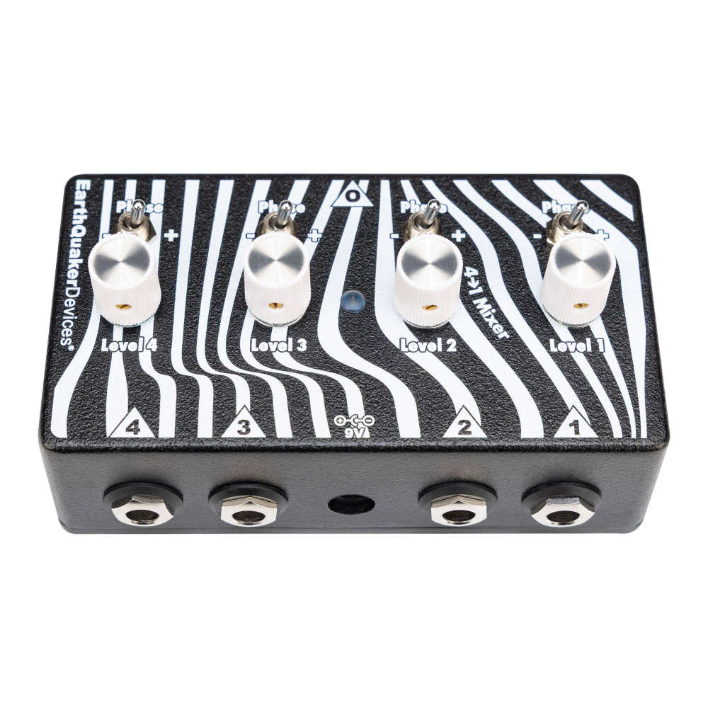 EarthQuaker Devices アースクエイカーデバイセス EQD Four to One Mixer ユーティリティシリーズ 4 to 1 ミキサー トップ画像