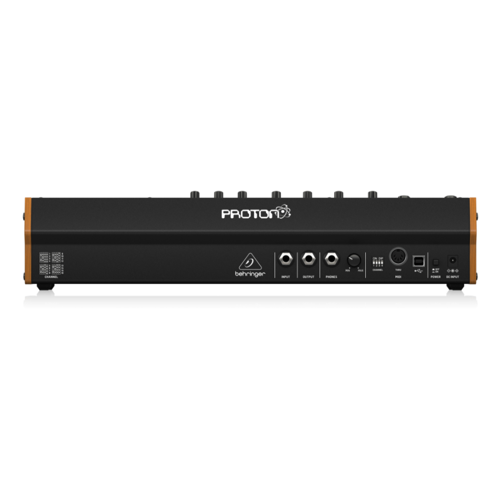 シンセサイザー BEHRINGER PROTON ベリンガー プロトロン アナログパラフォニックセミモジュラーシンセ リア画像