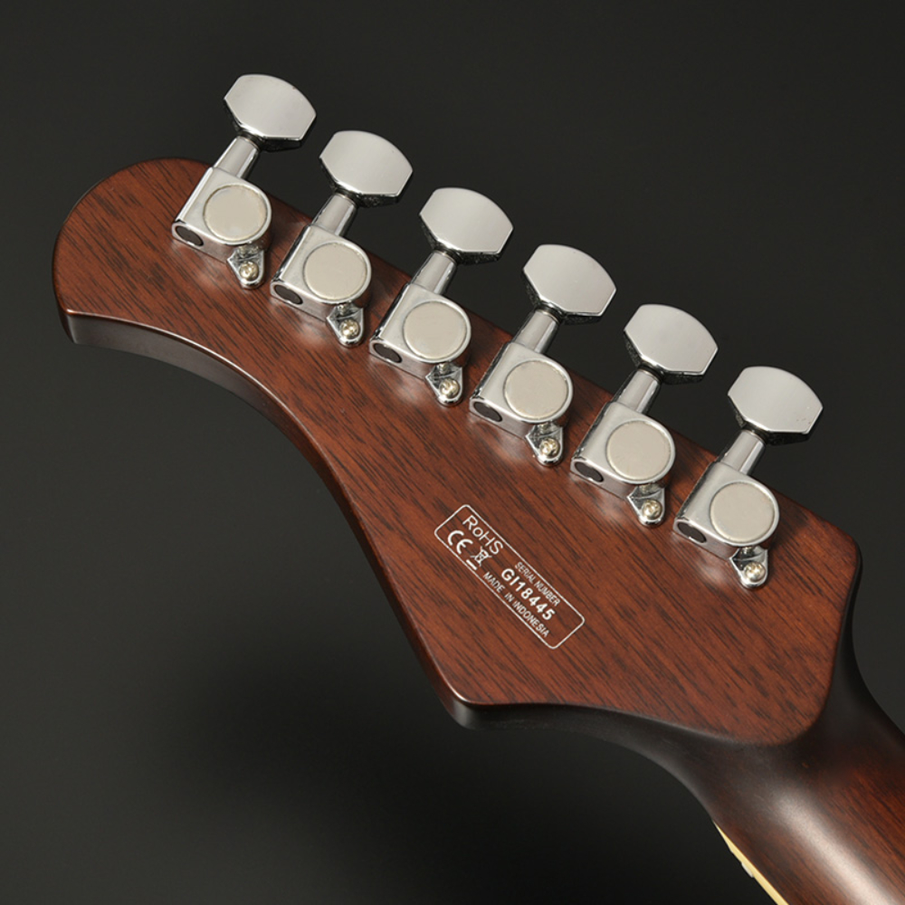 BACCHUS バッカス Global Series BARON-STD/S BLK エレキギター ヘッド部裏