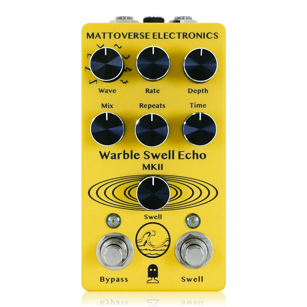Mattoverse Electronics Warble Swell Echo MKII Yellow ディレイ ギターエフェクター