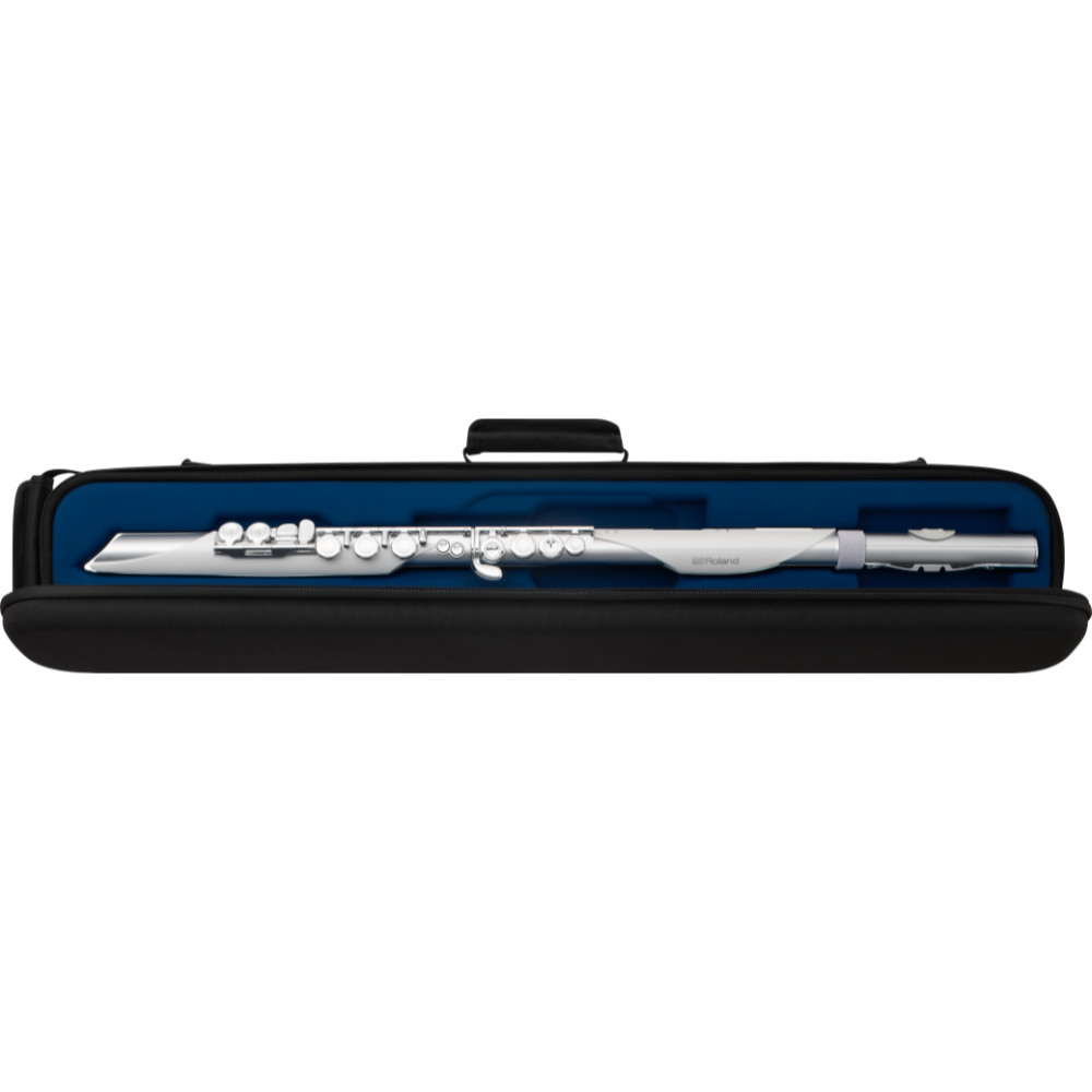 フルート型電子管楽器 ROLAND AE-BRISA Aerophone Brisa DIGITAL WIND INSTRUMENT ローランド エアロフォン ブリサ ケース収納時