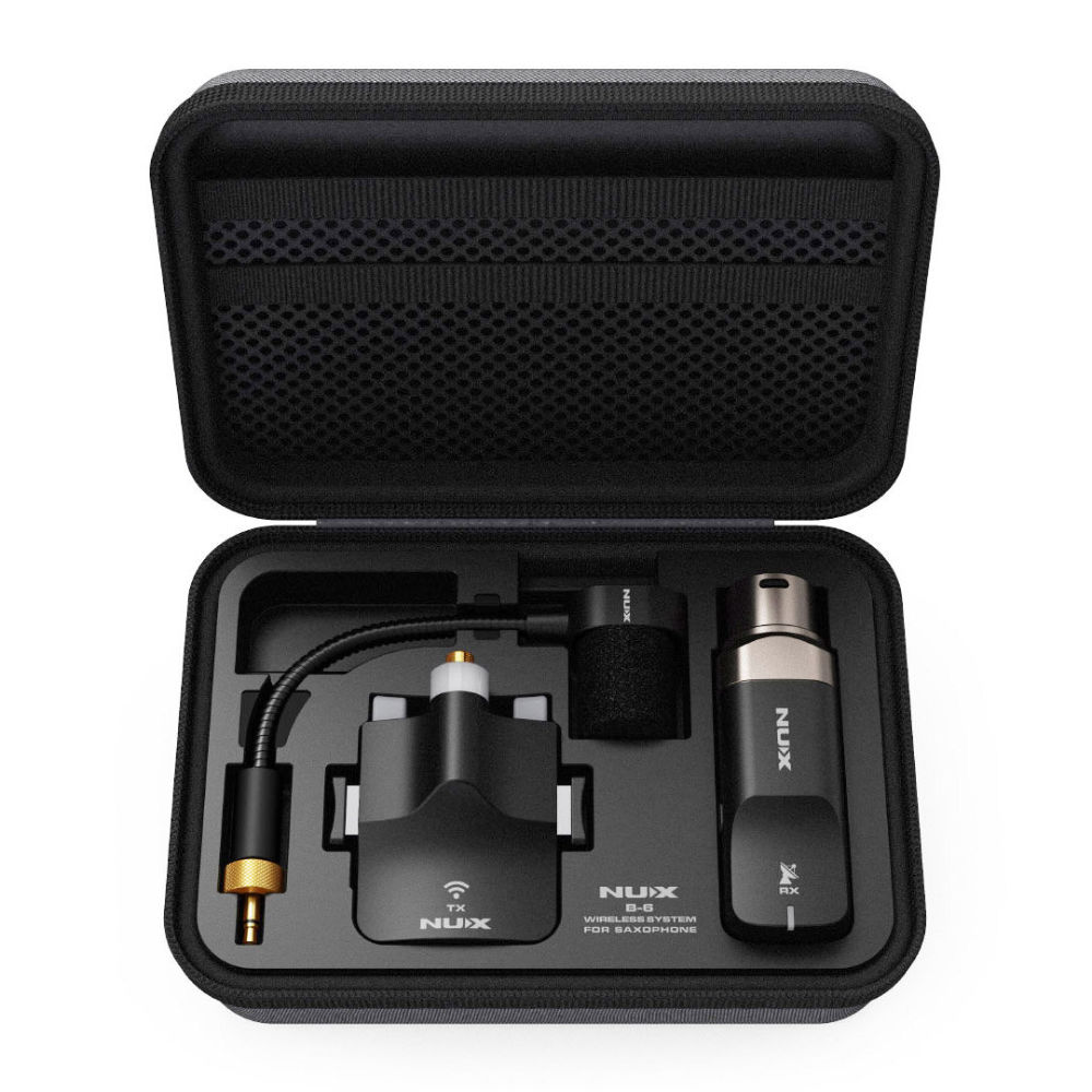 NUX ニューエックス B-6 サックス用マイク 2.4GHz ワイヤレスシステム 付属品