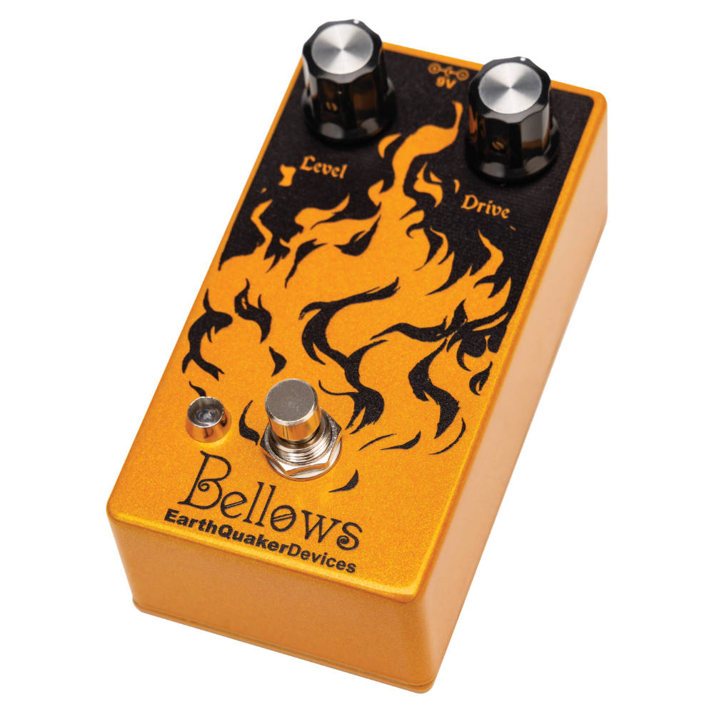 EarthQuaker Devices アースクエイカーデバイセス EQD Bellows ファズドライバー ギターエフェクター 本体画像 斜め