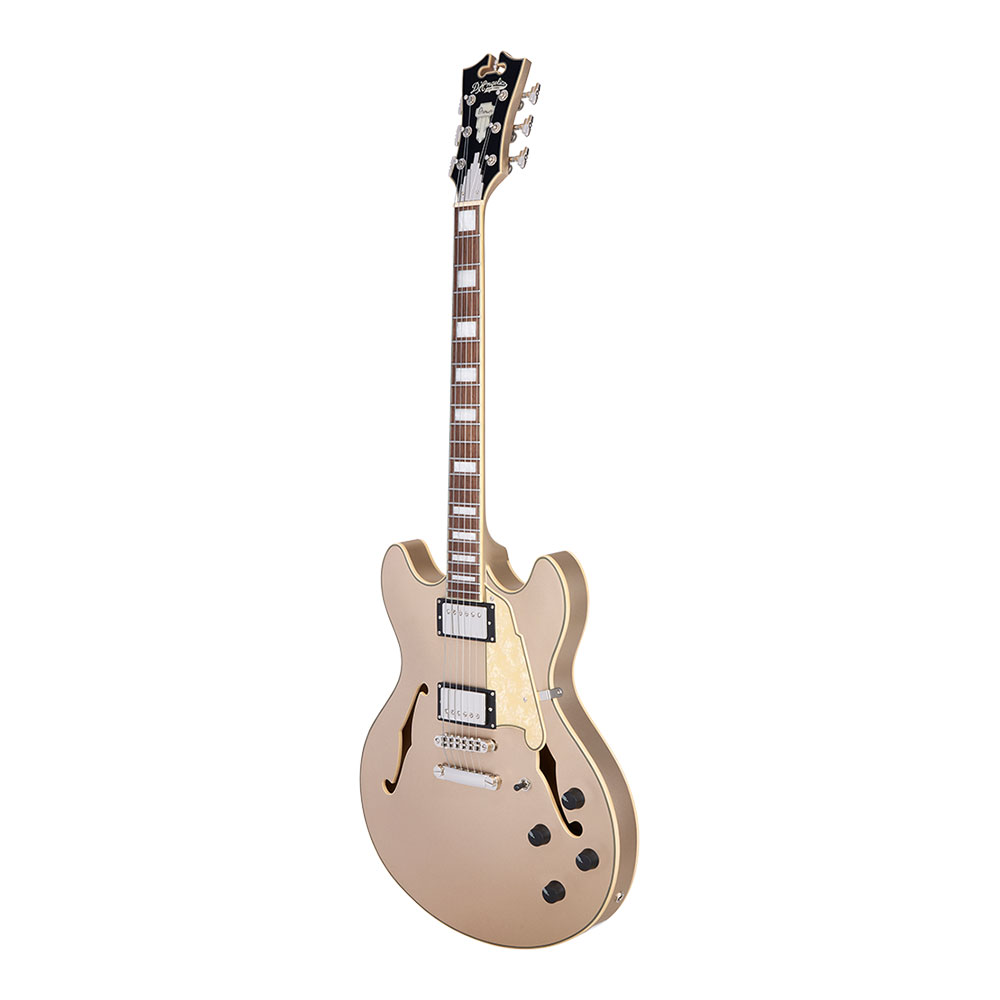 D’Angelico ディアンジェリコ Premier DC XT Satin Desert Gold エレキギター セミアコ 全体