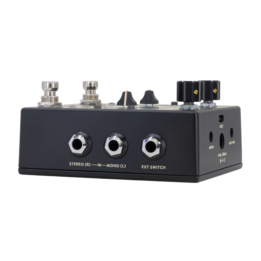 WALRUS AUDIO ウォルラスオーディオ WAL-XPL #B Xero Polylooper Black デュアルチャンネル ルーパー エフェクター 右サイド画像