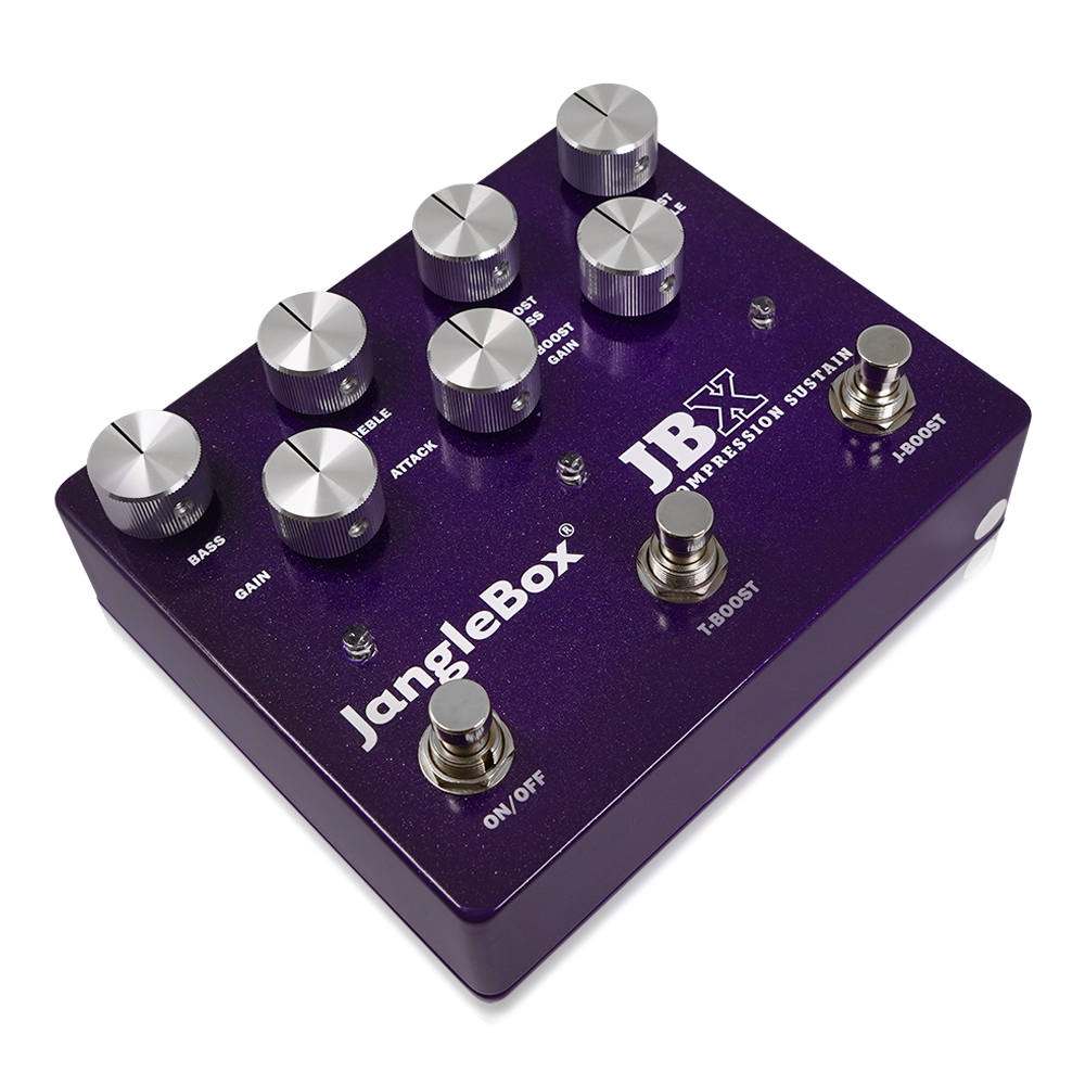 JangleBox ジャングルボックス JBX ブースター コンプレッサー ギターエフェクター 斜めアングル画像