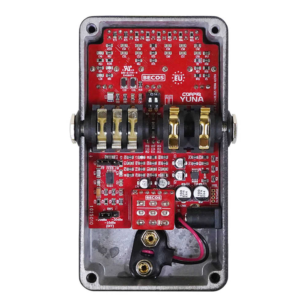 BECOS ベコス CompIQ YUNA Pro Compressor コンプレッサー ギターエフェクター ベースエフェクター 内部画像
