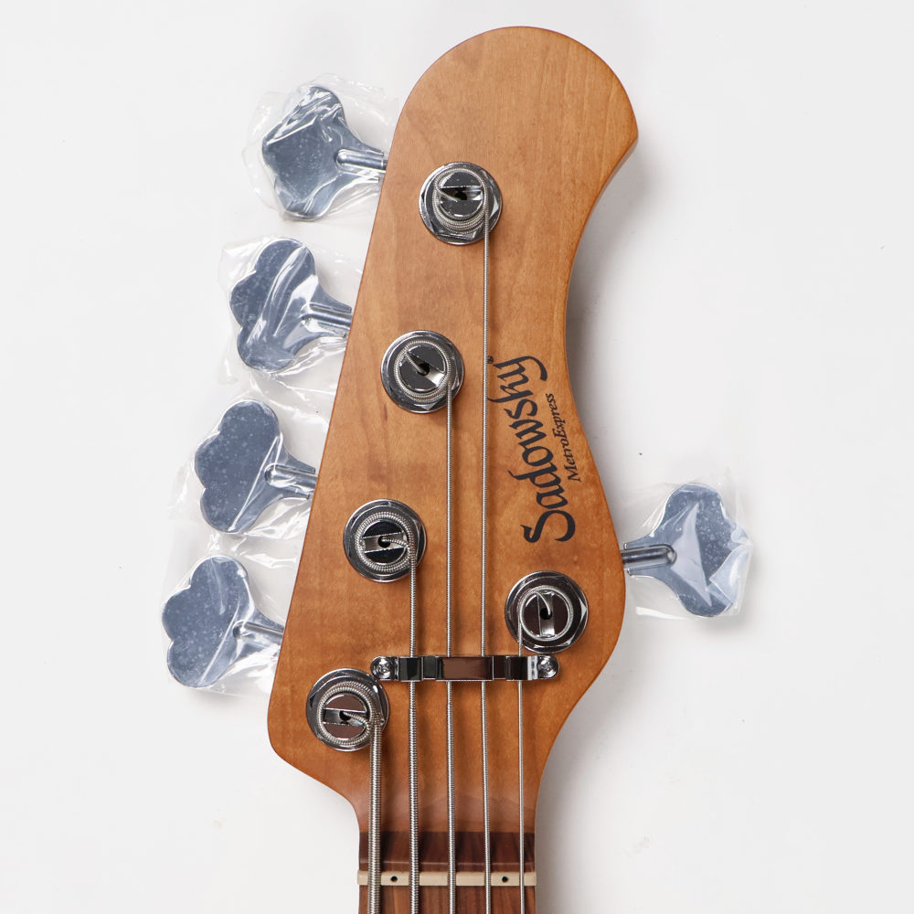 Sadowsky サドウスキー MetroExpress MX21 VJ5 Morado Fingerboard Sage Green Metallic 5弦エレキベース ヘッド画像