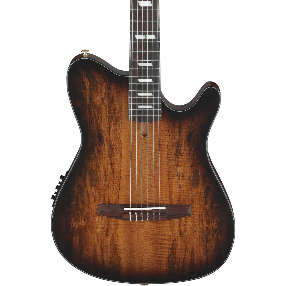 IBANEZ アイバニーズ FRH20SMN-TCL ナイロンエレクトリックギター エレガットギター ボディ画像