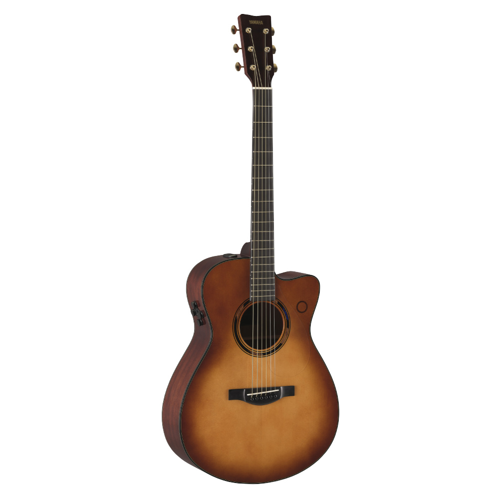 YAMAHA ヤマハ TAS3 C SDB トランスアコースティックギター 第2世代 エレアコギター 斜めアングル画像