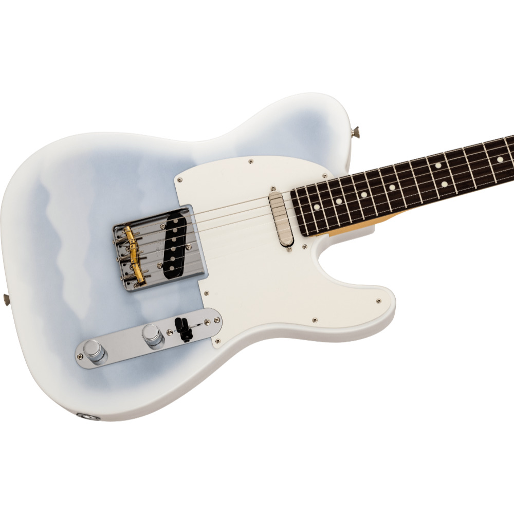 Fender フェンダー Made in Japan Hybrid II 2026 Collection Telecaster RW Blue Mist エレキギター テレキャスター ボディ斜めアングル画像