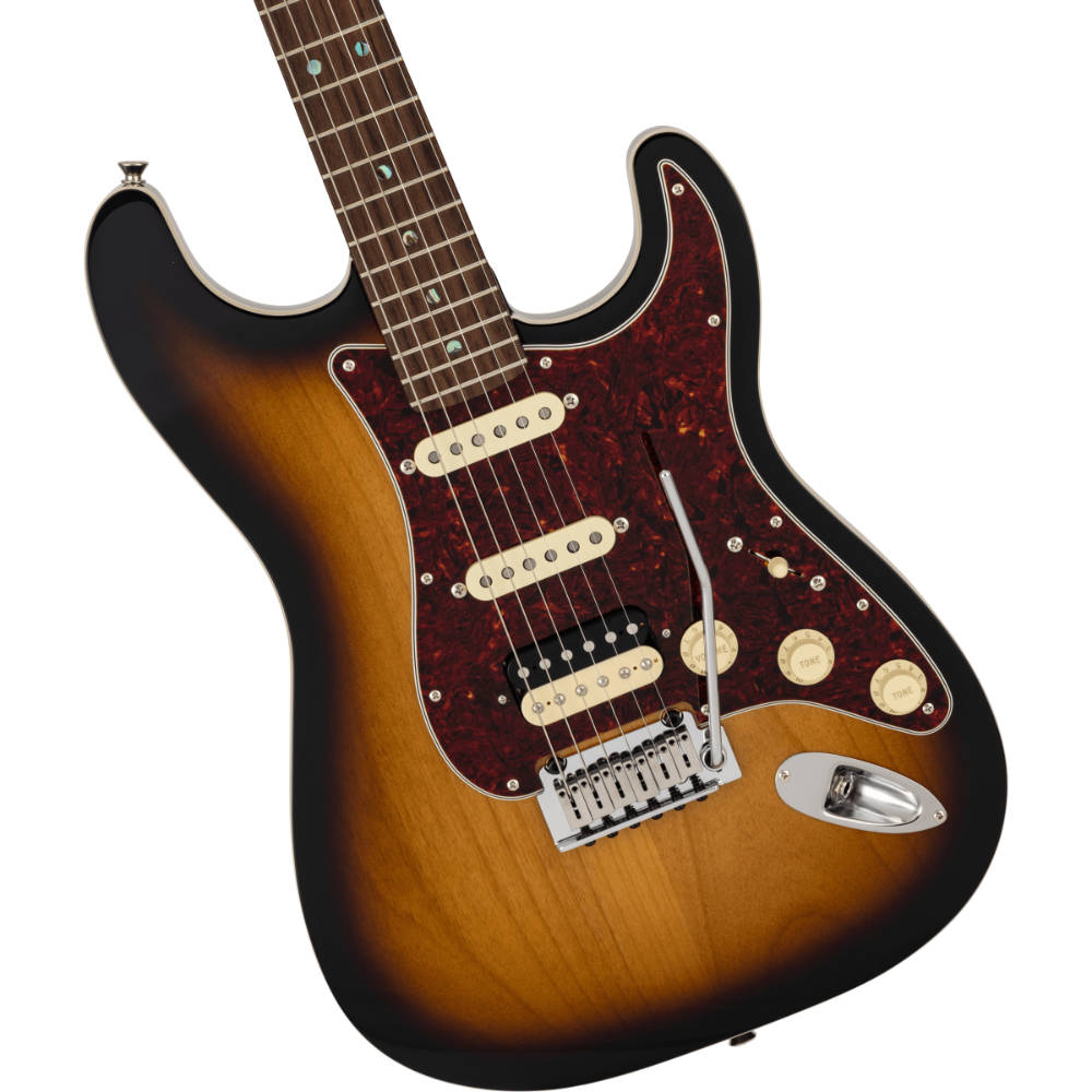 Fender フェンダー Made in Japan Limited Active Modern Stratocaster HSS RW 2-Color Sunburst エレキギター ストラトキャスター ボディ画像