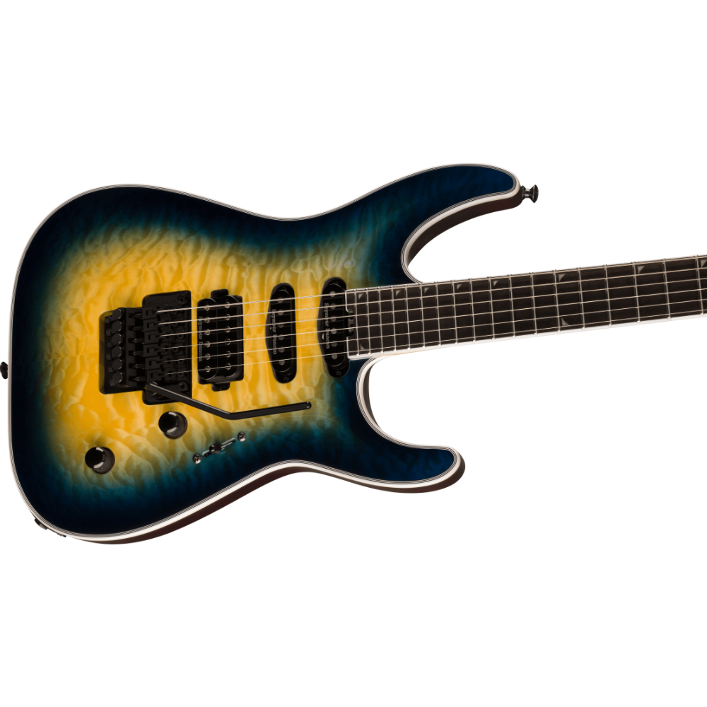 【訳あり】Jackson ジャクソン Pro Plus Series Soloist SLA3Q Amber Blue Burst エレキギター アウトレット ボディ