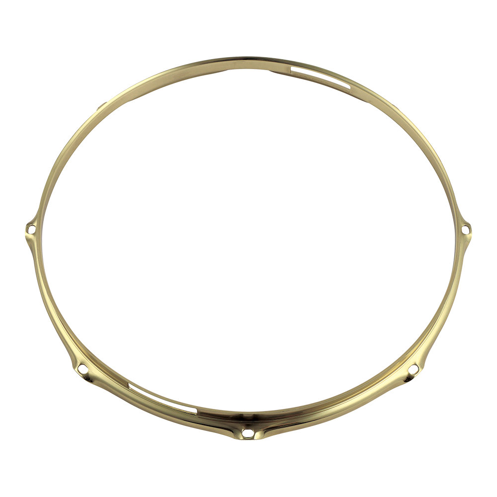 TAMA タマ MSP14S-8 Customized Brass Mighty Hoops スネアサイド
