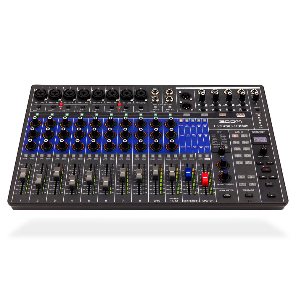ZOOM ズーム LiveTrak L12next 12chミキサー＆マルチトラックレコーダー