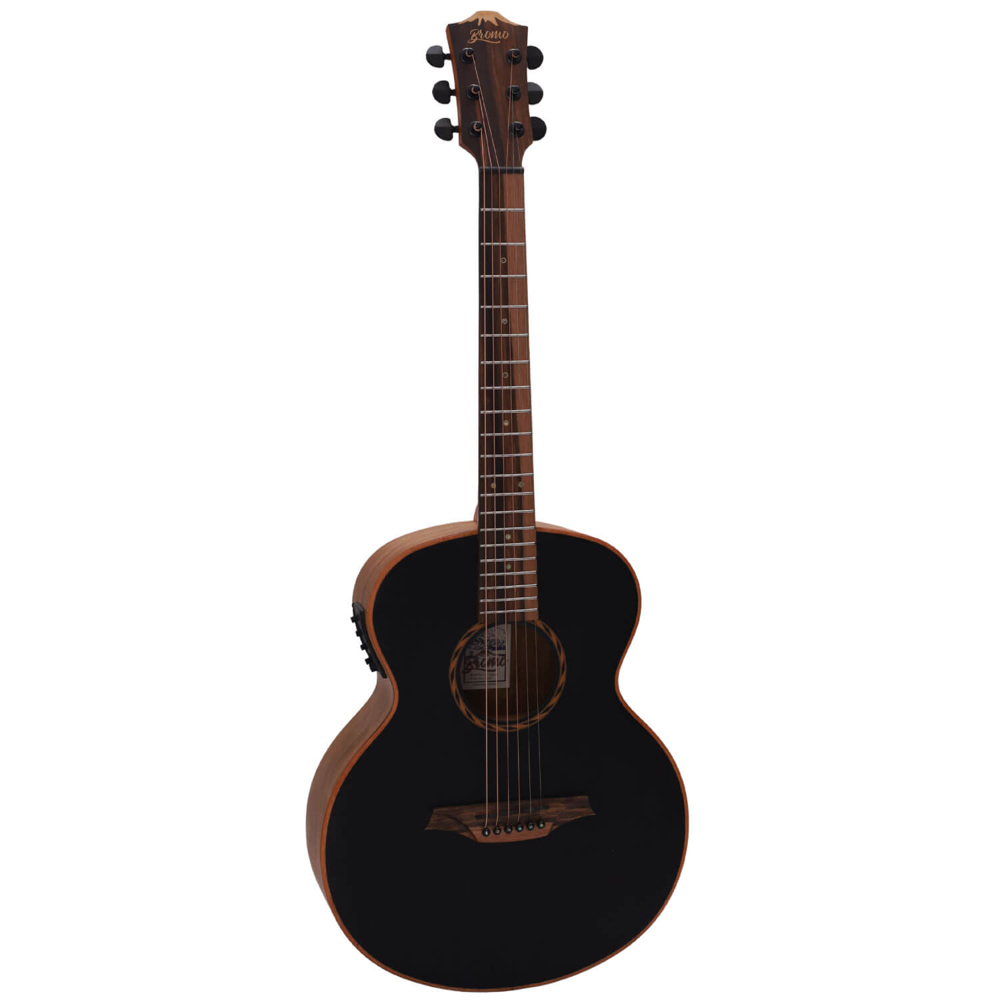 Bromo Guitars ブロモギターズ BAT8ME bk エレクトリックアコースティックギター アングル