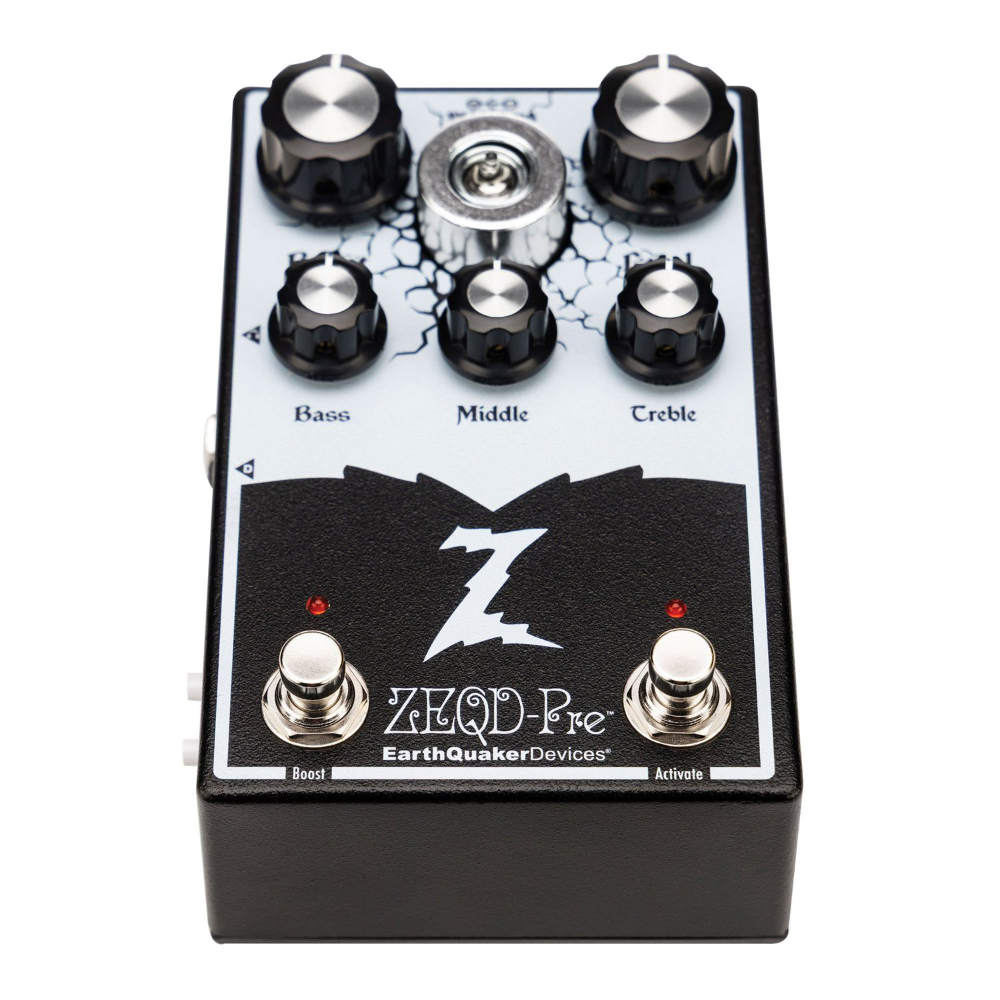 EarthQuaker Devices アースクエイカーデバイセス EQD ZEQD‐Pre 真空管アナログプリアンプ ギターエフェクター ベースエフェクター フロント斜め画像