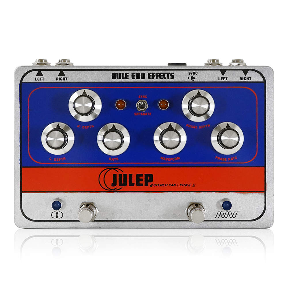 Mile End Effects マイルエンドエフェクツ JULEP パンニング トレモロ フェイザー ギターエフェクター
