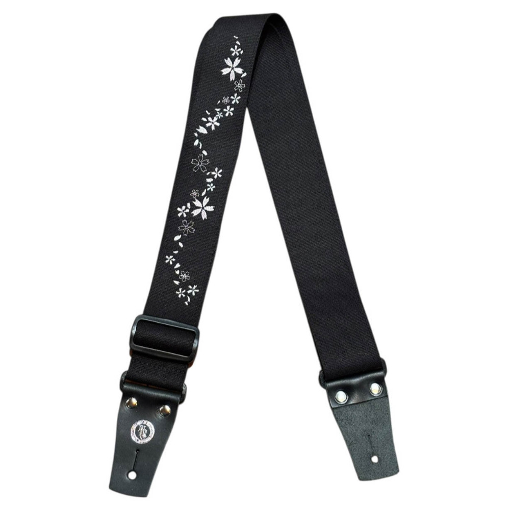 Grande uomo グランデウオモ TENDER STRAP TS-2 AC 桜 Black ギターストラップ