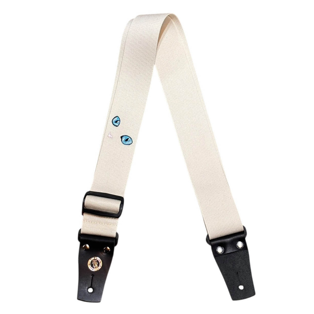 Grande uomo グランデウオモ TENDER STRAP TS-2 AC 白ねこ ギターストラップ