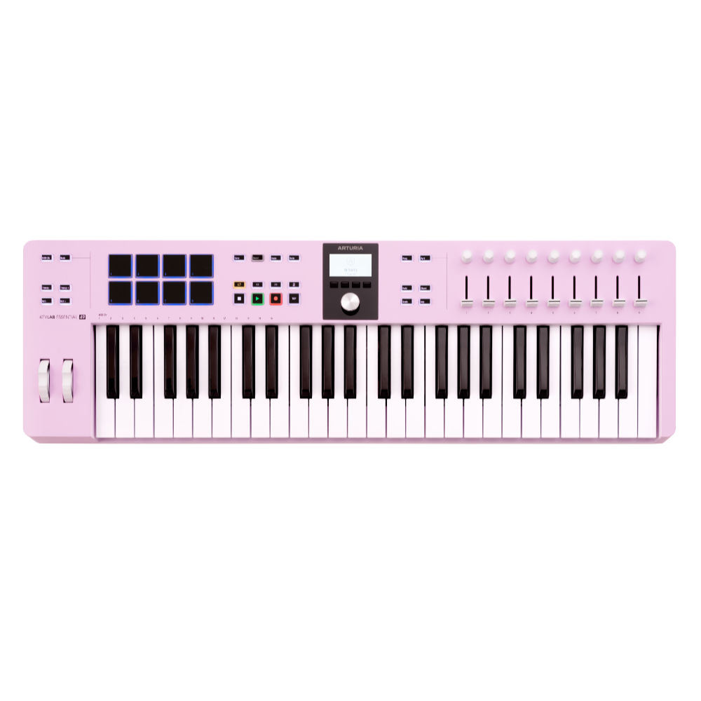 ARTURIA アートリア KeyLab Essential 49 mk3 Rose Quartz 49鍵 MIDIキーボード Analog Lab など豊富なバンドルソフトつき キーラボエッセンシャル