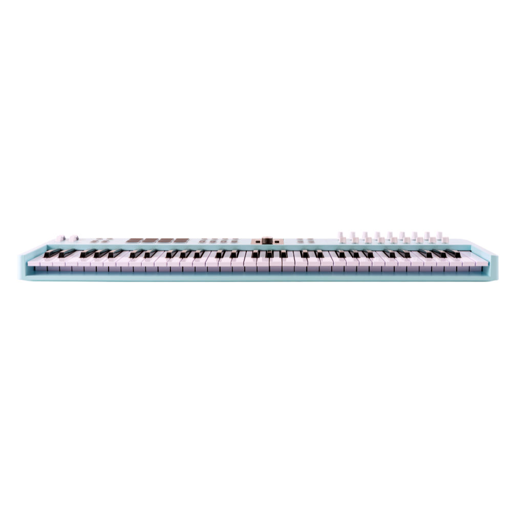 ARTURIA アートリア KeyLab Essential 61 mk3 Aquamarine 61鍵 MIDIキーボード Analog Lab など豊富なバンドルソフトつき キーラボエッセンシャル 正面