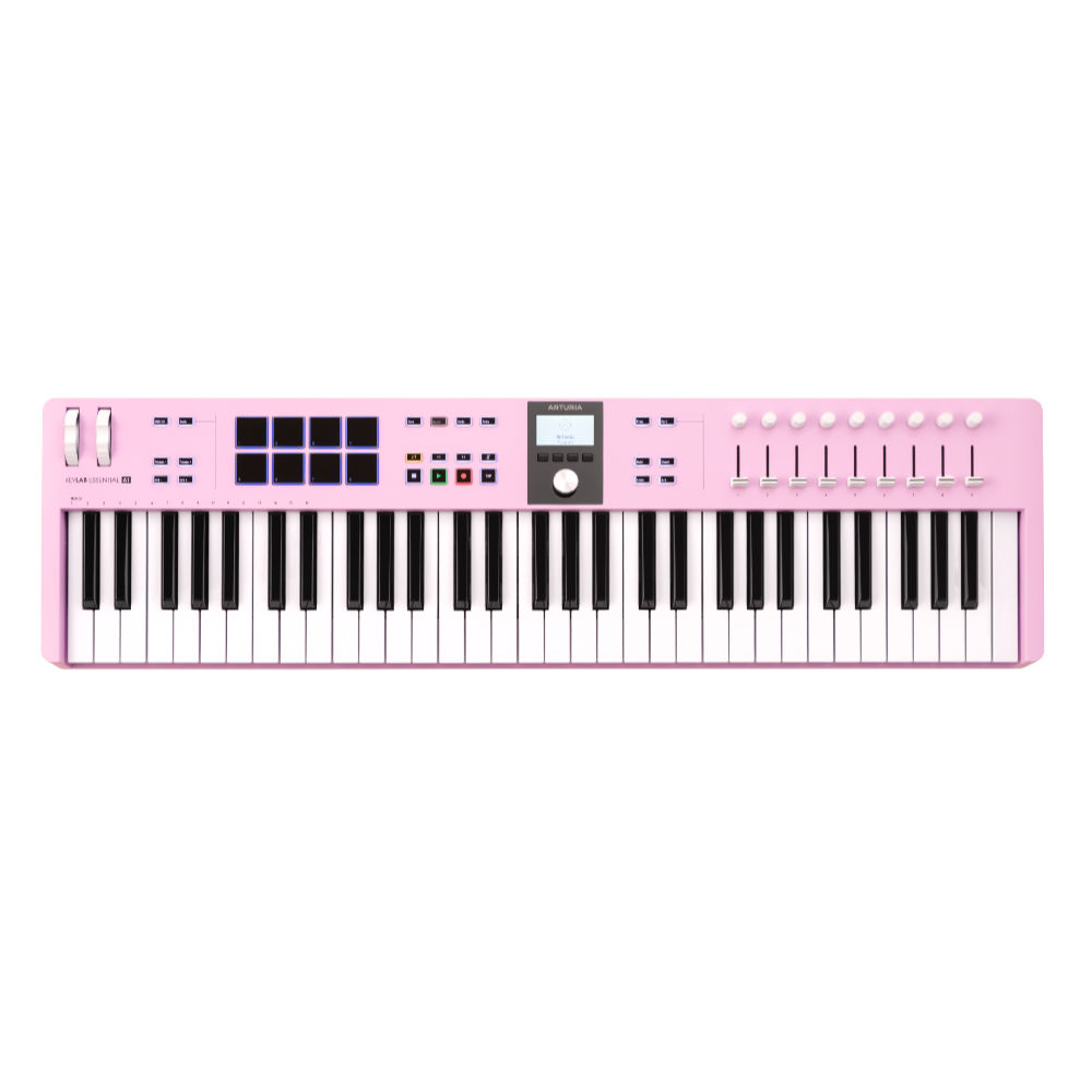 ARTURIA アートリア KeyLab Essential 61 mk3 Rose Quartz 61鍵 MIDIキーボード Analog Lab など豊富なバンドルソフトつき キーラボエッセンシャル