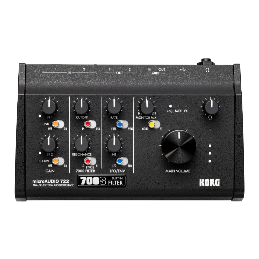 オーディオインターフェイス KORG microAUDIO 722 コルグ マイクロオーディオ アナログフィルターとしても使用可能