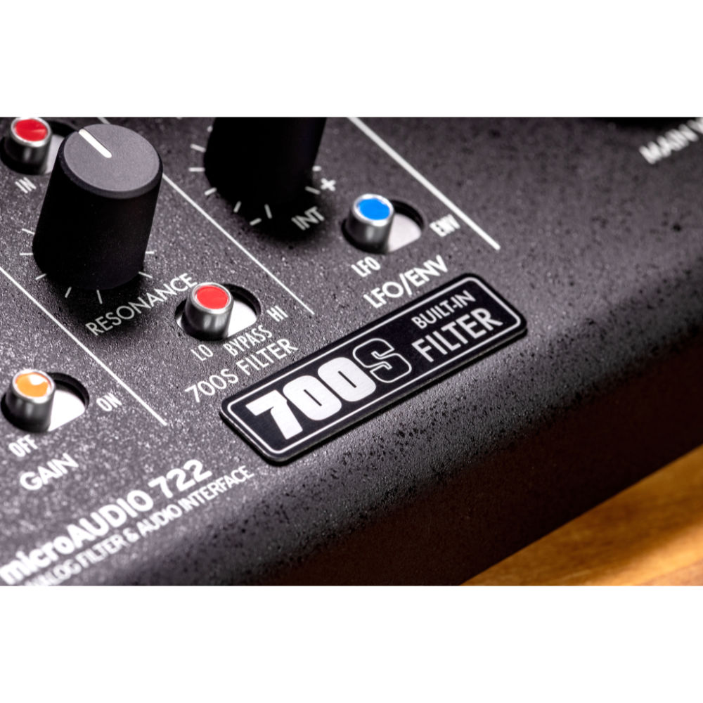 オーディオインターフェイス KORG microAUDIO 722 コルグ マイクロオーディオ アナログフィルターとしても使用可能 ロゴ