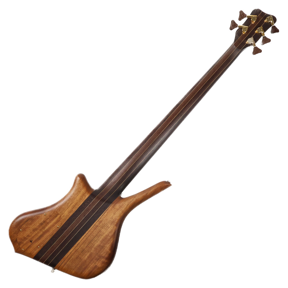 WARWICK ワーウィック CUSTOM SHOP Masterbuilt Dolphin Pro I 5-string Natural Oil Finish Basic Model 5弦エレキベース ボディバック画像 