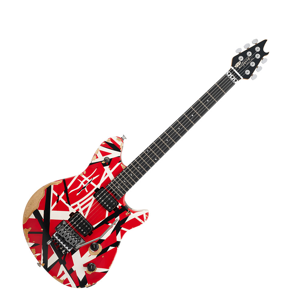 EVH イーブイエイチ Limited Edition Wolfgang Special Striped Series Ebony Fingerboard Red Black and White Aged エレキギター