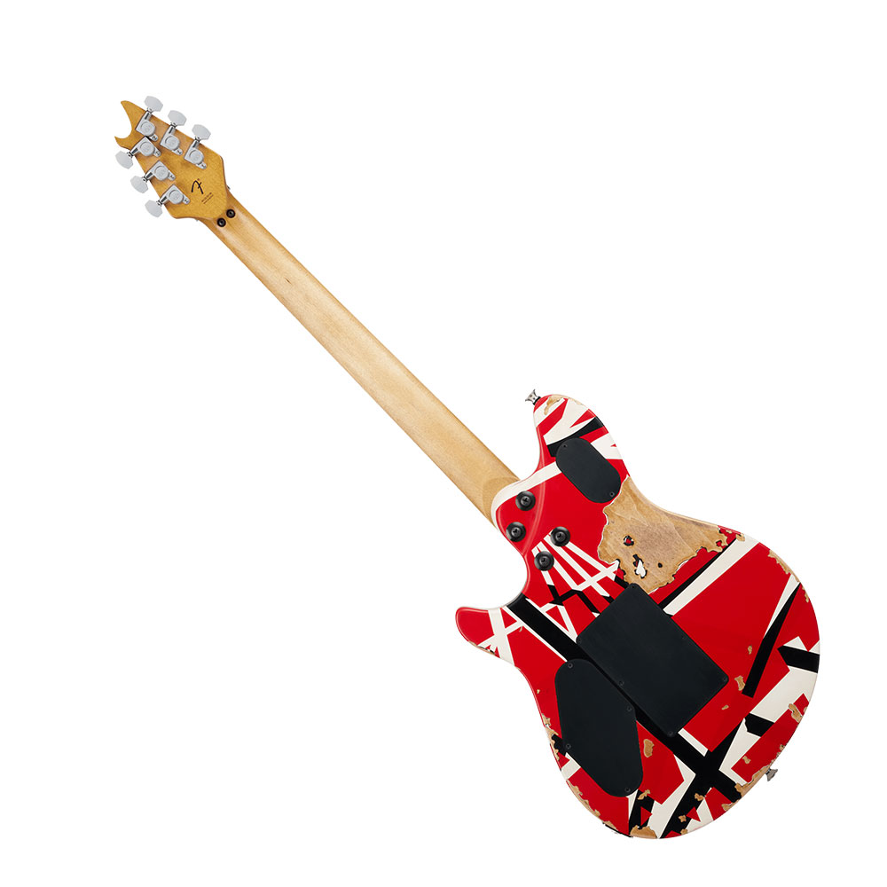 EVH イーブイエイチ Limited Edition Wolfgang Special Striped Series Ebony Fingerboard Red Black and White Aged エレキギター 背面