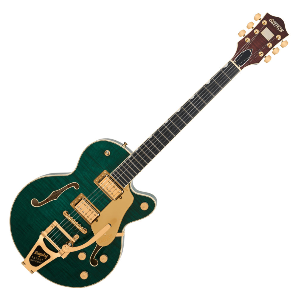 GRETSCH グレッチ Broadkaster Jr. LX Figured Center Block with String-Thru Bigsby and Gold Hardware Ebony Fingerboard Tropic Aura エレキギター