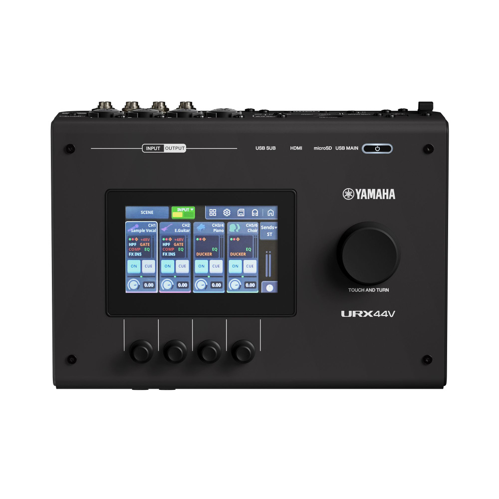 YAMAHA ヤマハ URX44V B URX Series Audio/Video Interface 6in/4out USB-C オーディオインターフェース ブラック