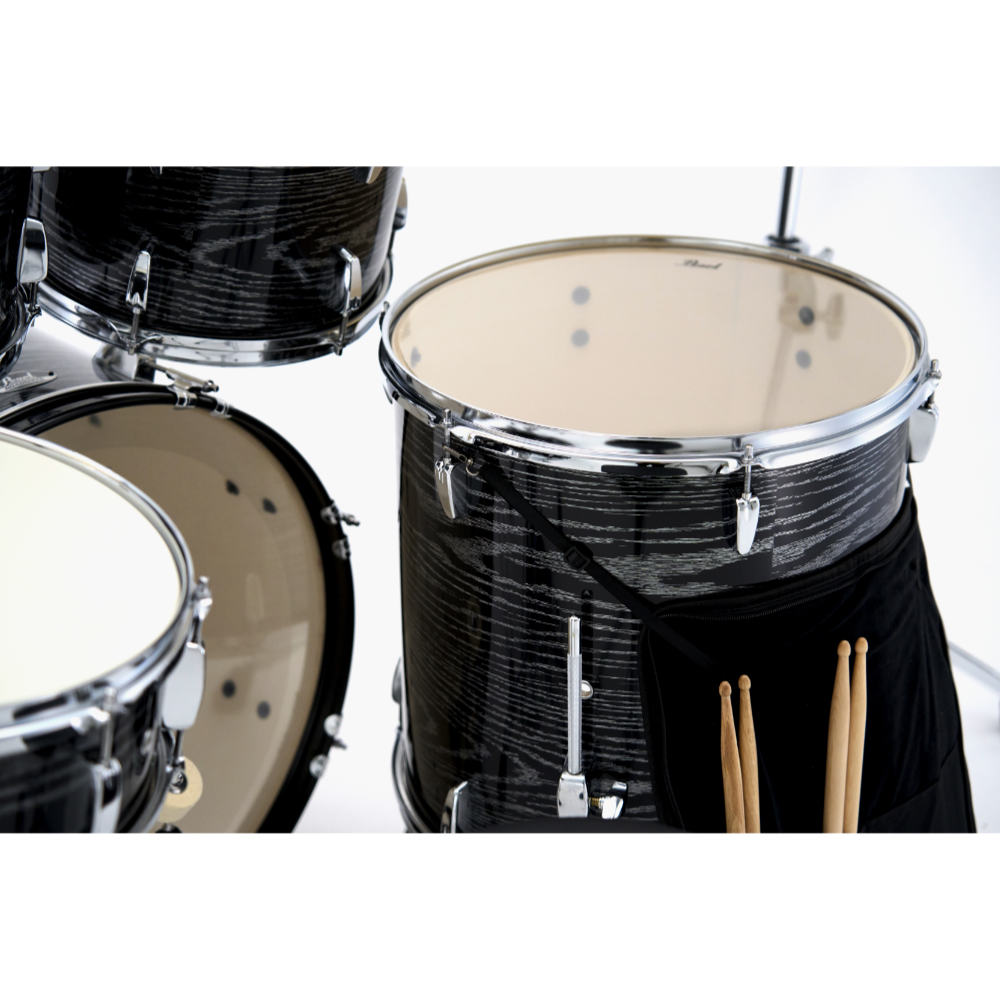 Pearl パール RS525SCWN/CN #801 Midnight Chrome Vortex Roadshow スタンダードサイズ ドラムセット 限定カラー スネア画像2
