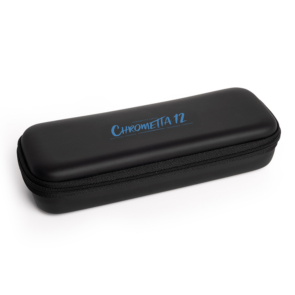 HOHNER ホーナー Chrometta 12 Color Edition 255/48C クロマチックハーモニカ ケース画像