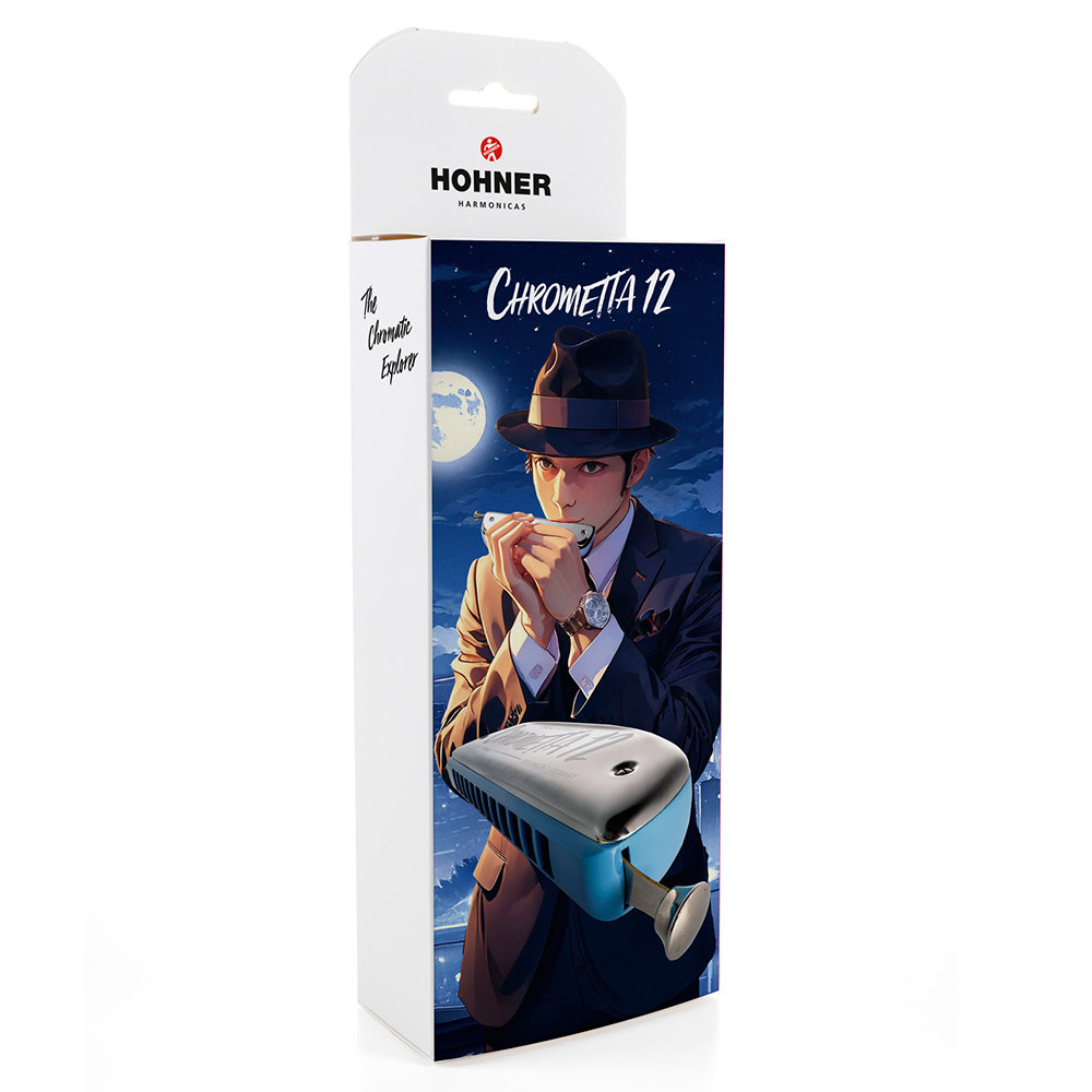 HOHNER ホーナー Chrometta 12 Color Edition 255/48C クロマチックハーモニカ 外箱画像