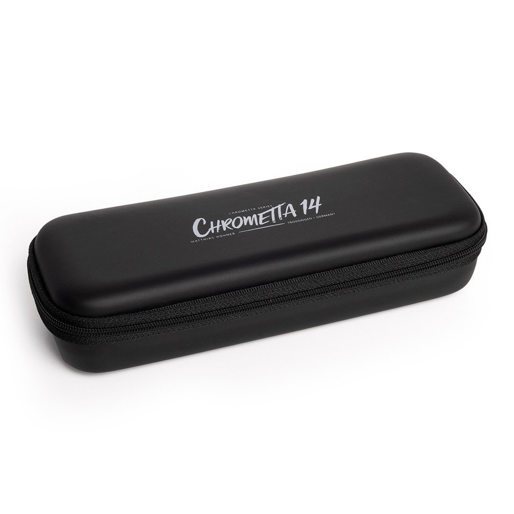 HOHNER ホーナー Chrometta 14 Color Edition 257/56C クロマチックハーモニカ ケース画像