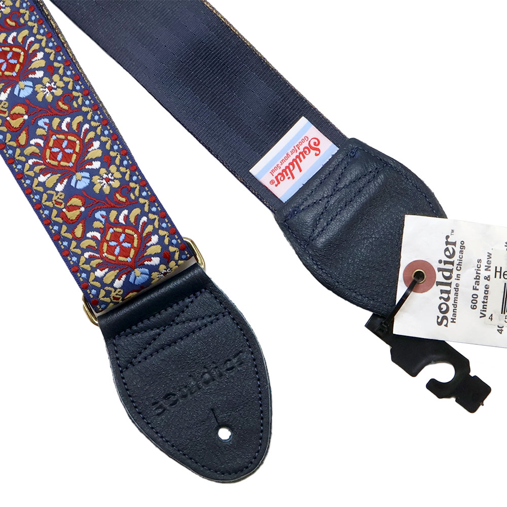 Souldier ソルジャー Hendrix Brown/Blue GS0237 ギター ベース ストラップ エンド部