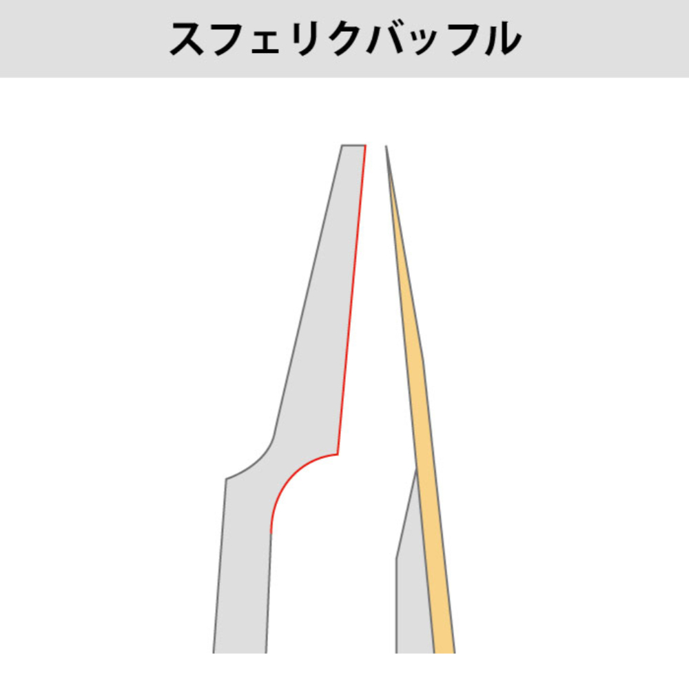 サイオス SYOS Steady 5 Gray & White バリトンサックス用マウスピース バッフル画像